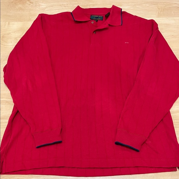 Alexander Julian Other - Alexander Julian Classic Red long Sleeve Polo Shirt